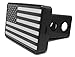 Bright Hitch - Black & White American Flag Hitch Cover