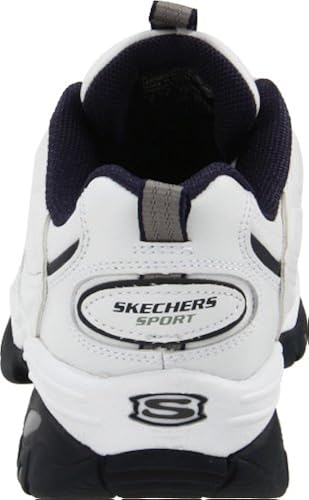 Skechers mens Energy Afterburn road running shoes, White/Navy