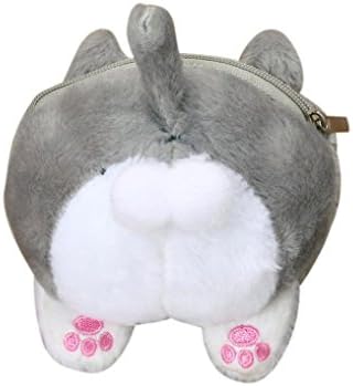 Coin Purse For Women Girls,Toponly Cute Cat Butt Tail Plush Coin Purse Change Purse Bag (fashion Gray)