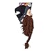 Beard Head Viking Pillager Beard Beanie - Funny Knit Horned Hat w/Fake Beard