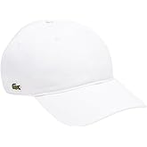 Lacoste Unisex-Adult Organic Side Logo Cotton Twill Cap