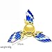 Newest Alloy Tri-Spinner Hand Spinner Spinner Fidget Toy New Style Gfits Toys , EDC ADHD Focus Stress Reducer Relieve Anxiety Autism (blue)