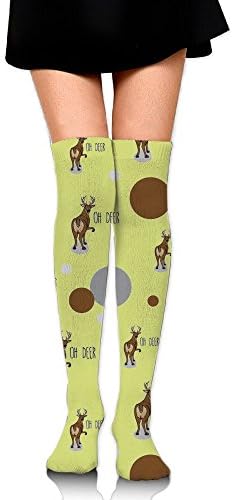 Deer Butt Dear Funny Women's Novelty Knee High Compression Socks Sports Running Socks