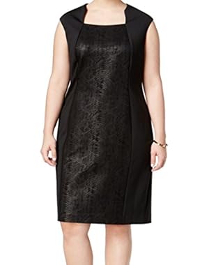 Women's Plus Snake Print Sheath Dress