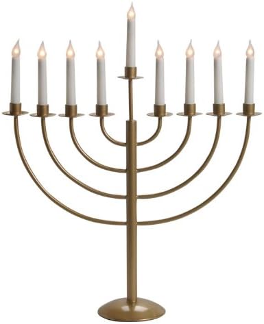 Isreal Giftware Electric Menorah Gold