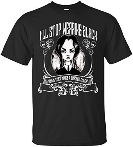 I'll Stop Wearing Black When They Make A Darker Color Funny Wednesday Addams T-Shirt