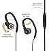 SCOSCHE SportFlex 3 Running Earbuds with TapIt Remote and Microphone - Splashproof and Dustproof IPX4 Rated Exercise Headphones with Multiple Size Silicone Ear Bud Inserts - Black (HPSC3TI)