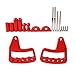 Iparts New Aluminum Grab Handle for Jeep Wrangler JK 07-17 2/4 Door - Pair (Front Red)