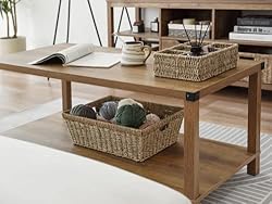 StorageWorks Wicker Baskets, Seagrass Baskets for