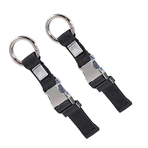 2PCS Heavy Duty Add a Bag Luggage Strap Jacket Gripper,Carry-on Baggage Suitcase Straps Belts Travel Accessories (Black) - Thumbnail 7