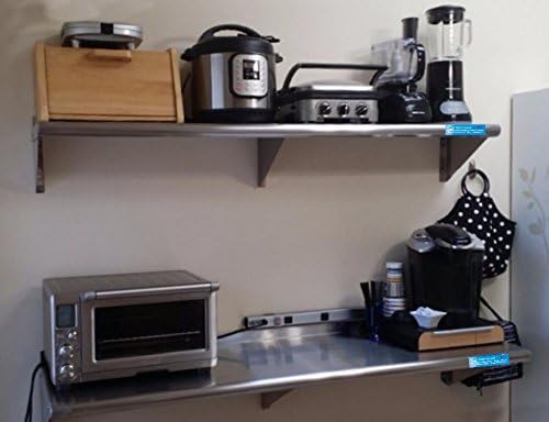 Amazon Com 18 X 36 Stainless Steel Wall Shelf Nsf Certified