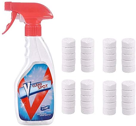 LESHION 40 PCS Multi Functional Effervescent Spray Cleaner Set,Home Cleaning Tool with 1 Bottle.
