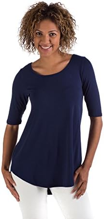 SHL416 Medium Navy BambooDreams 'Sandy' Top