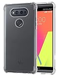 LG V20 Case, Comsoon [Drop Cushion] [Crystal Clear] Soft PC TPU Bumper Slim Protective Case Cover with Raised Bezels for LG V20 2016 (Clear)