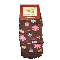 Baberoo Baby Leg Warmers 0 to 3 yrs (Flowers on Chocolate)