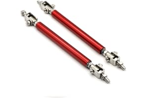 MACHSWON Adjustable Front Bumper Lip Splitter Strut Rod Tie Support Bars Universal Fit Most Cars