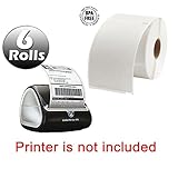 RBHK Dymo 1744907 4-Inch by 6-Inch Shipping Labels for 4XL, 6 Rolls (4XL.220.6.FBA)