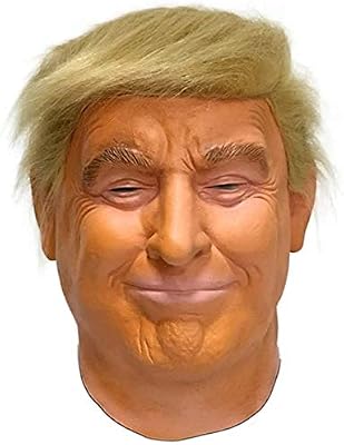 Donald Trump - Máscara de látex con Pelo y autobronceador Presidente Político Estados Unidos
