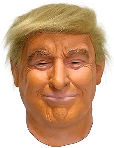 Donald Trump - Máscara de látex con Pelo y autobronceador Presidente Político Estados Unidos