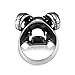 Eamaott Stainless Steel Sheep Head Ring Vintage Men Personalized Finger Ring Great Gift US Standard Size 8