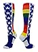 MadSportsStuff Rainbow Pride Over The Calf Socks
