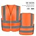 Neiko Safety Vest High-Visibility No Pocket Neon Orange Large (L)