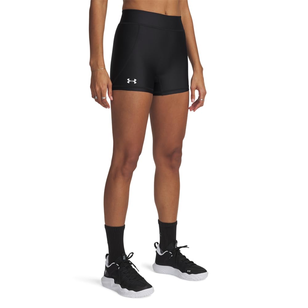 Under Armour Womens Team Shorty 3, (001) Black / / White, XX-Large Image