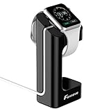 Apple Watch Stand - Foxnovo Apple Watch Dock, Apple Watch Charging Stand, Charging Dock for Apple Watch 38mm and 42mm (Black)