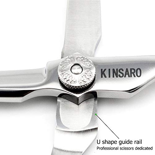 6" Hair Shears Professional Hair Scissors Japan 440C Barber Shears Hairdressing Scissors Sword Blade Non-slip handle Fashion style KINSARO