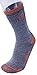 CloudLine Merino Wool Crew Hiking & Trekking Socks - Medium Cushion - Large Autumn Orange - Made in the USA
