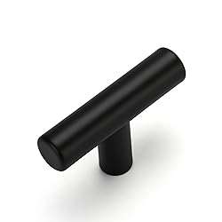 OYX 10 Pack Cabinet Knobs Matte Black Cabinet