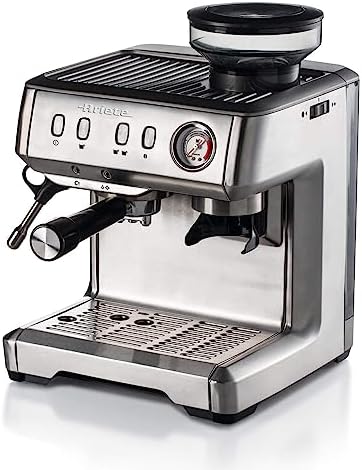 Ariete Espresso Coffee Machine with Grinder and Milk Frother