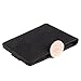 Front Pocket Wallets for Men Slim RFID Bifold Minimalist Money Clip Card Case -Made From Full Grain Leather Pabin(Charcoal Black)