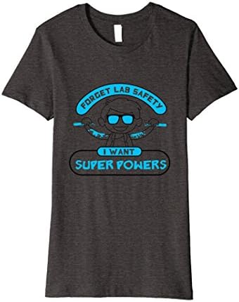 Women's Forget Lab Safety I Want Superpowers Tshirt Small Dark Heather