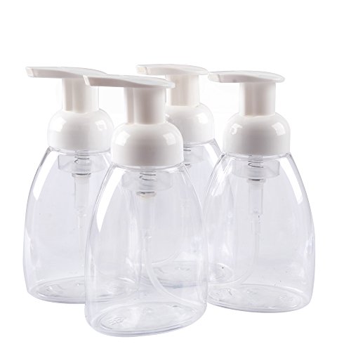 image for STARSIDE 4 Pack,8.5 oz 250ml Foaming Liquid Soap Containers,Foaming So