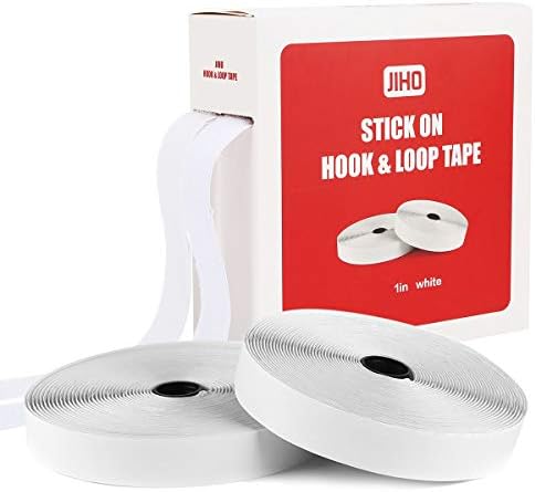 JIHO Hook and Loop Strips Pedalboard Pedal Mounting Tape Length 27ft Width 1in Hook + Loop