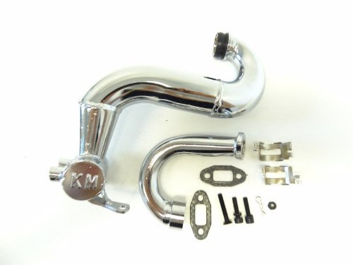 King Motor Steel THOR Tuned Pipe Fits 1/5 Scale HPI Baja 5B SS 5T 2.0 Rovan