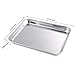 Howrey Cookie Baking Sheet Set 2 Pieces, Stainless Steel Non-Toxic Non-Stick Oven Cookie Baking Pan Mirror Finish, Rustproof and Easy Cleaning (2pcs 15.75'' x11.81''x0.98'' in)