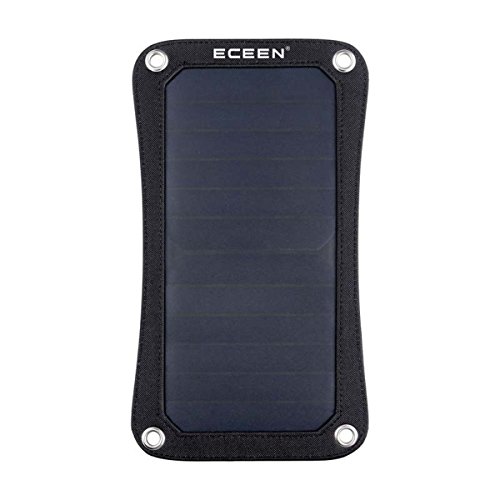 ECEEN Solar Power Bank, High efficiency 7 Watts Solar Panel & 2000mAh Battery Pack, Portable Charger for iPhone Samsung Smartphones Tablets Bluetooth Speaker Kindle Gopro Camera Your Device Outdoor