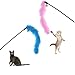 RIO Direct Cat Toys Kitten Toys Variety Pack - Cat Tunnel, Interactive Feather Toy, Cat Feather Teaser Wand, Fluffy Mouse, Crinkle Balls and Bells - 20 Pack Gift Set for Cat, Puppy, Kitty
