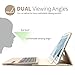 iPad Keyboard Case for iPad 2/3/ 4, KVAGO 360 Degree Rotating Case with Detachable Wireless Bluetooth Keyboard for iPad A1395/ A1396/ A1397/ A1416/ A1430/ A1403/ A1458/ A1459/ A1460 -Gold