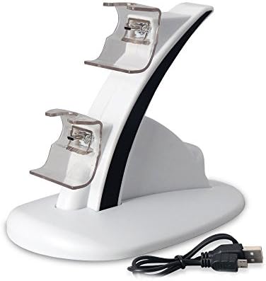 Xbox ONE Charging Station,Prodico Dual Xbox One Controller Charger Dock Station Stand for Xbox ONE/Xbox ONE S (White)