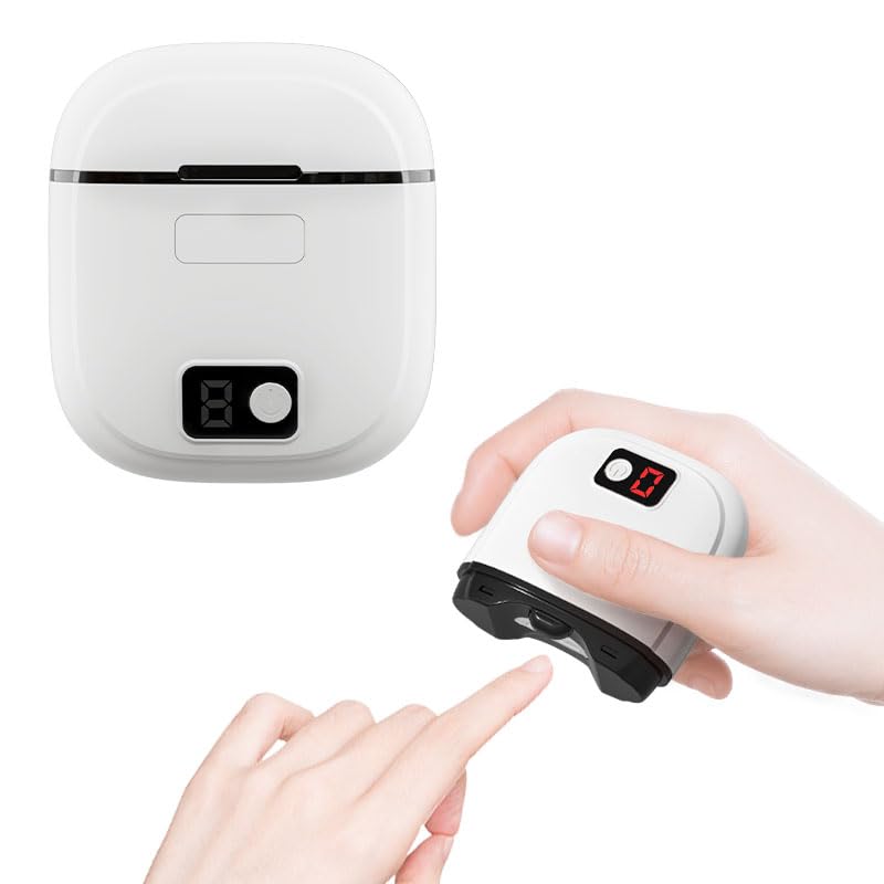 Electric Nail Clipper, 3-in-1 Cutting and Grinding Automatic+Nail Scraps Storage, 3-Speed Electric Nail Trimmer with LED Light, Rechargeable Safety Fingernail Trimmer for Babies,Kids,Adults,Elderly