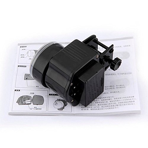 Automatic Fish Food Feeder Auto Timer Tank Pet Digital Aquarium Tank Pond (Black)