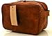 Leather Toiletry Bag compact Leather Dopp Kit for Travel Small