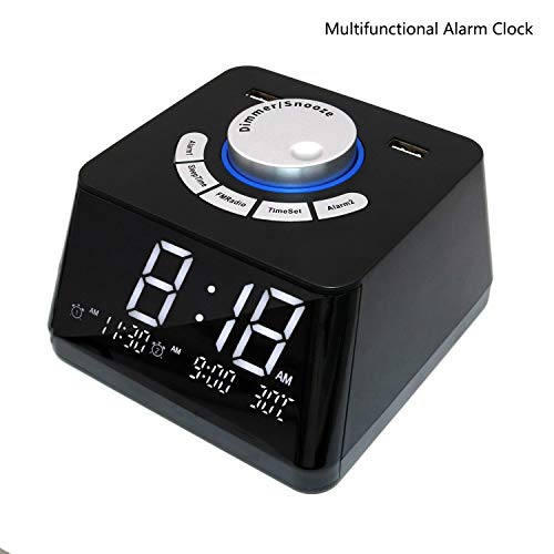 Digital radio alarm clock FM radio, Alarm clocks for bedrooms,Dual