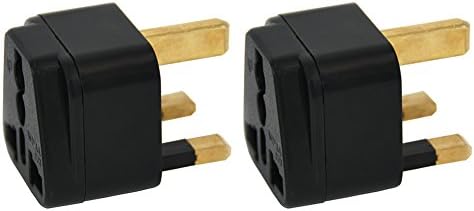 USA to UK Plug Adapter,Hong Kong Travel Adapter - Type G(Pack of 2)