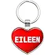 Graphics and More Metal Keychain Key Chain Ring I Love Heart Names Female E Eabh - Eleanor