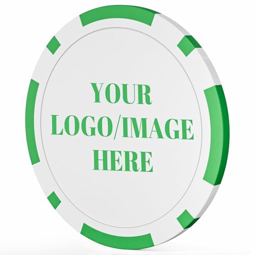 AIndividuo Custom Ceramic Poker Chips with Logo/Images/Text… at Amazon