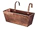 Evergreen Antique Copper Hanging Patio Planterthumb 3